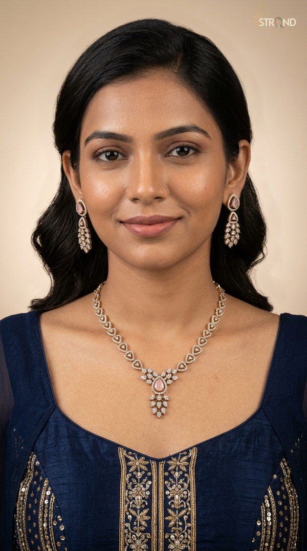Exquisite Teardrop Necklace Set