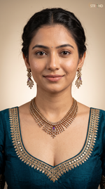 Elegant Gold-Toned Necklace Set