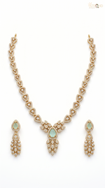 Elegant Teardrop Necklace and Earring Set